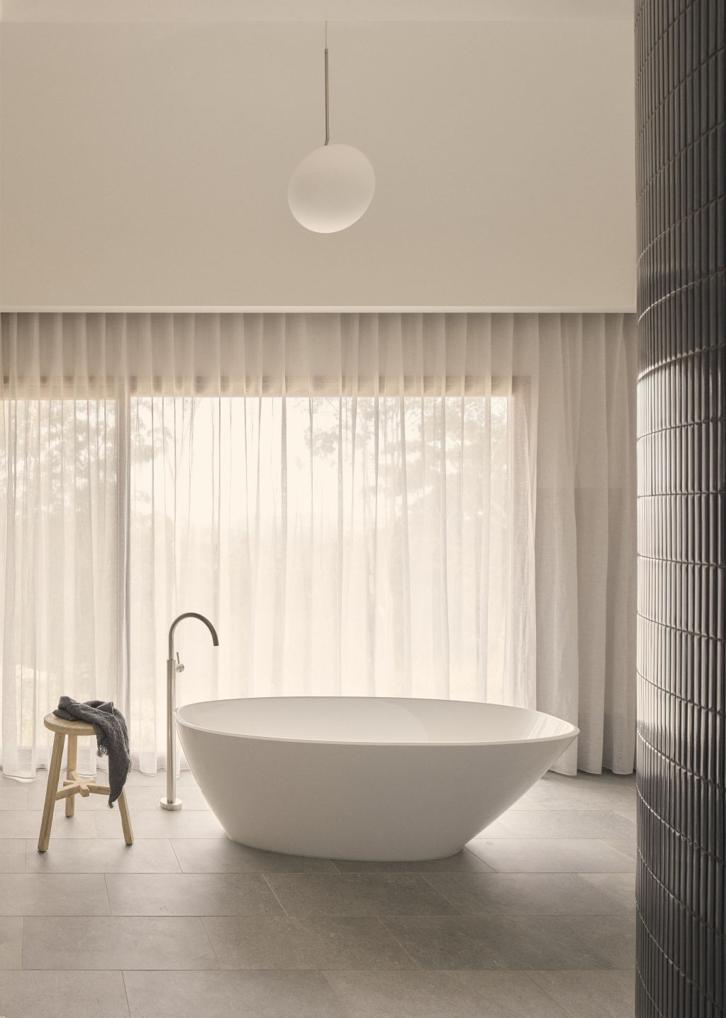 Could there be a more relaxing space for a soak? Photo: David Chatfield