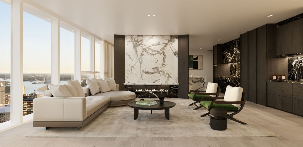 Each of the key areas in the penthouses and sub-penthouses has a real generosity of space. Photo: Supplied