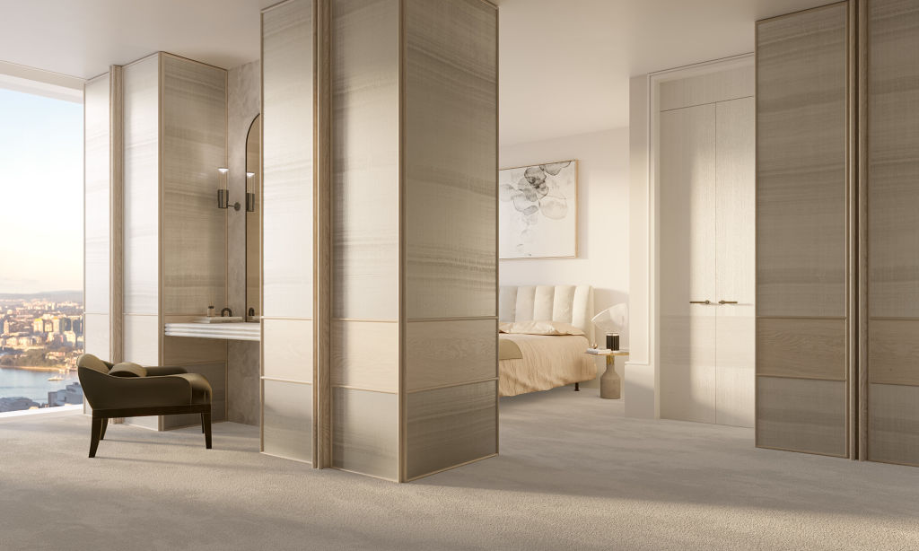 The penthouses have a soft yet sophisticated style. Photo: Supplied