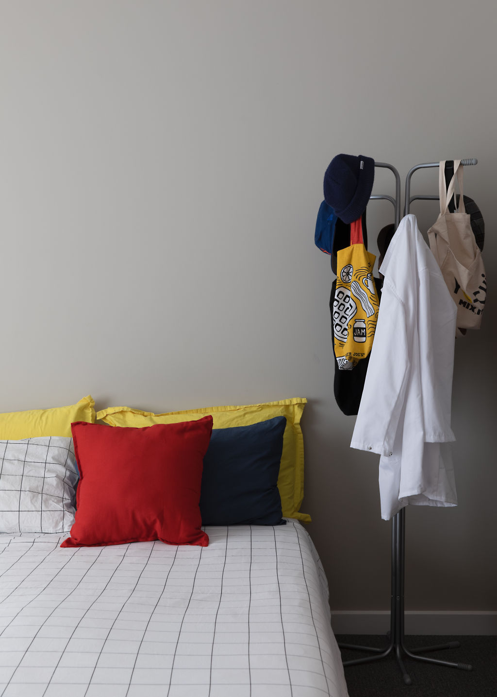 Ziggy’s room is inspired by '1980s Memphis Ikea'. Photo: Emma Byrnes