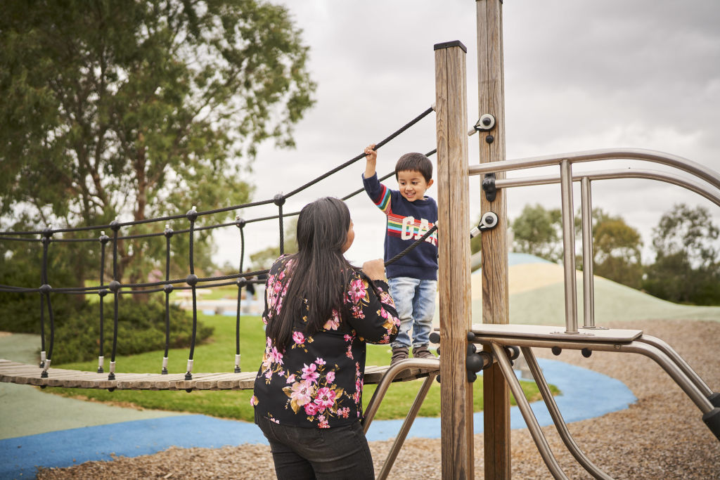 The Harpley community will eventually be home to a lake and an adjacent playground. Photo: Joshua Dasey