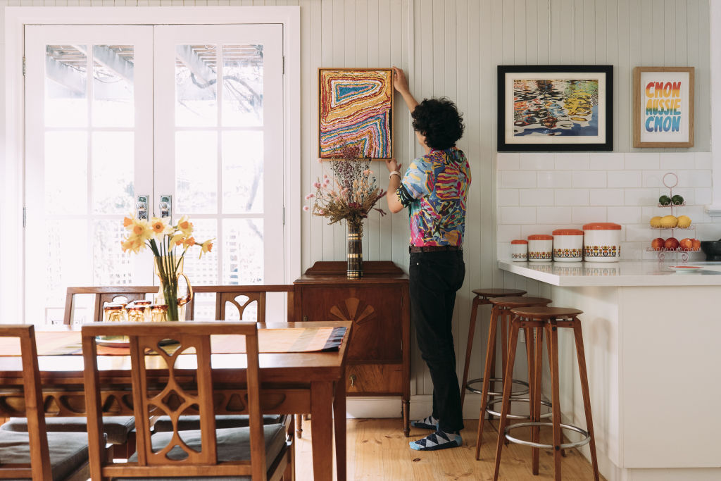 The couple have lovingly curated each piece in their home.  Photo: HILARY WALKER