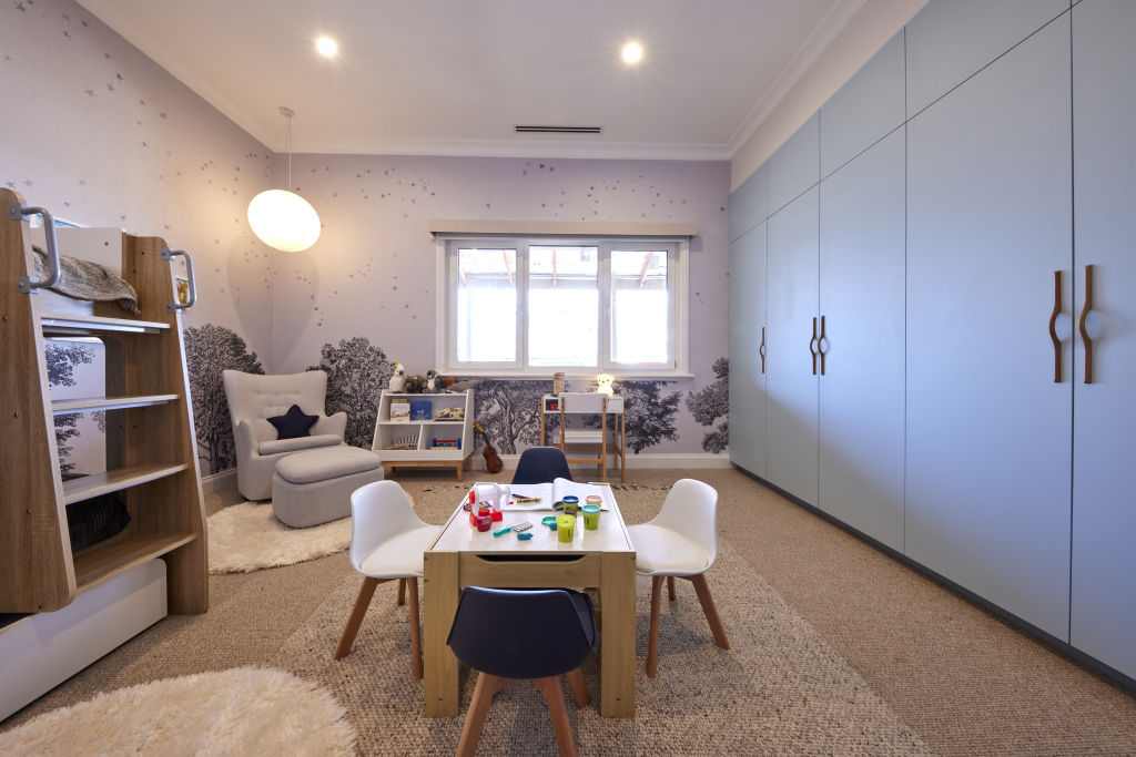 'This is a really beautiful kids' room and it tells the story,' Neale says. Photo: Nine