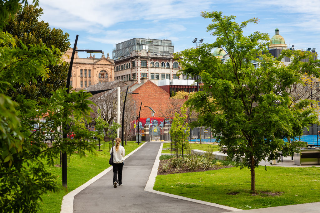 The perfectly preened Princes Gardens.  Photo: Greg Briggs