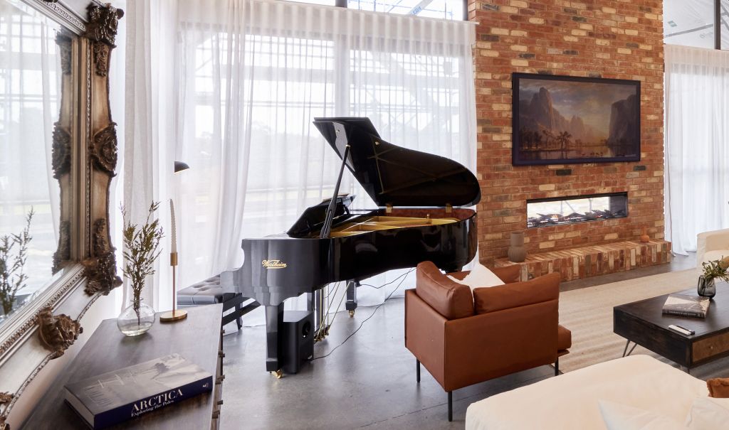 Werthiem Baby Grand Piano, RRP $36,000 Photo: Nine