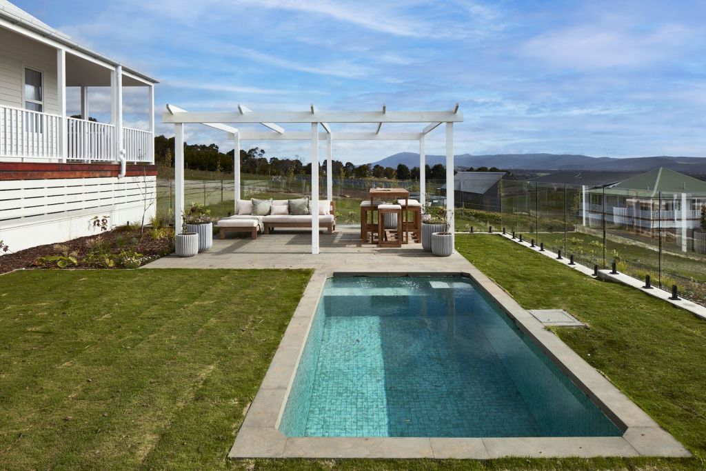 Shipping-container pools are relatively low-cost and can be installed and used almost instantly. Photo: Sotheby's Macedon Ranges
