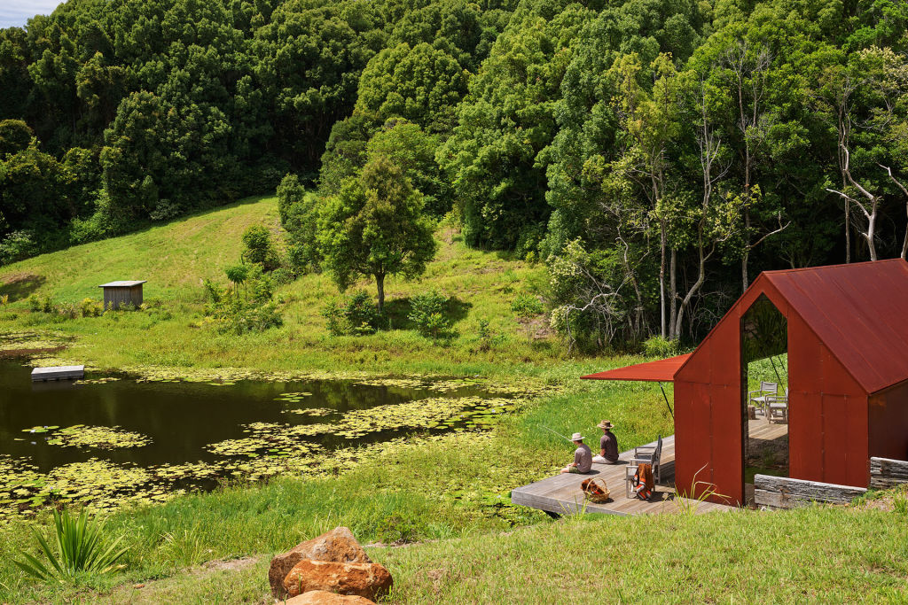 The fishing shack by the dam.  Photo: Alicia Taylor