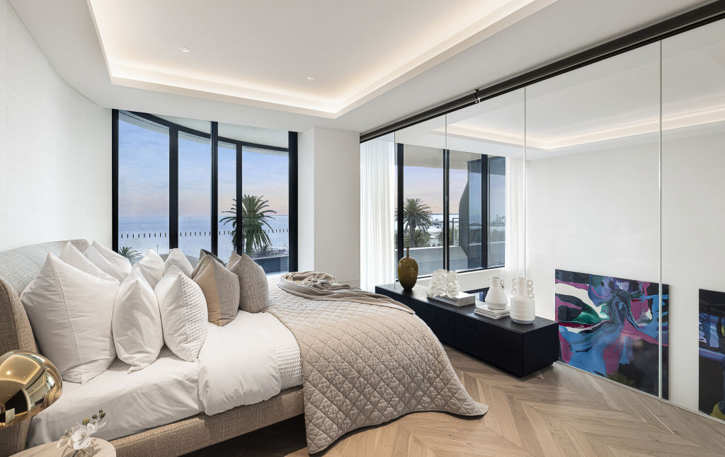 Enviable views from one of the four bedrooms.  Photo: Supplied