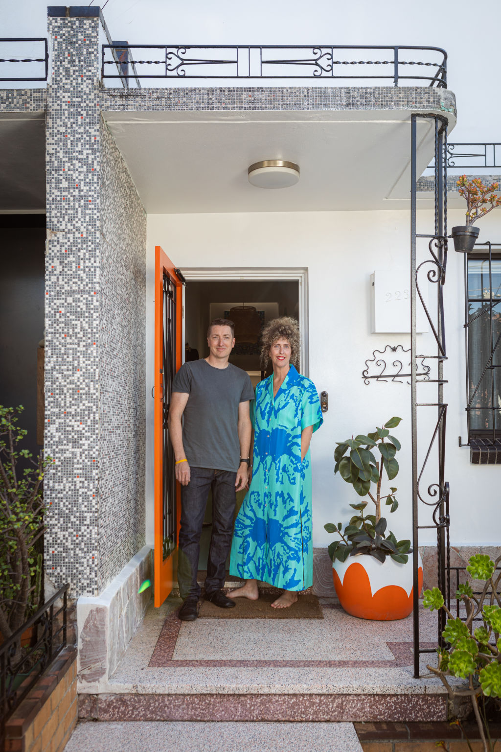 'We are so proud of this house,' says Sommer Hampson, with husband John Mieog, of their Brunswick property. Photo: Greg Briggs
