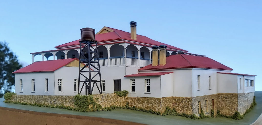 One of Donnelly's more complex projects was building a model of Pikedale Homestead, a 53-room mansion near Stanthorpe that burned to the ground in 1963. Photo: Supplied