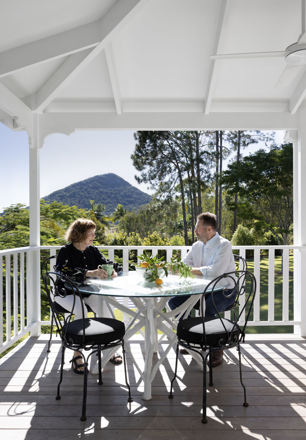Dating to 1916, Rangeview sits on its original site looking towards Mount Cooroy. Photo: The Design Villa