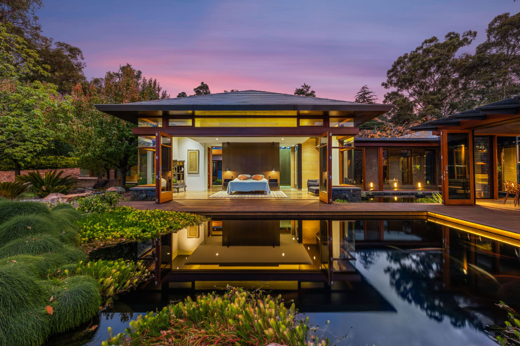 Stunning landscaped gardens connect to the tranquil indoors. Photo: Supplied