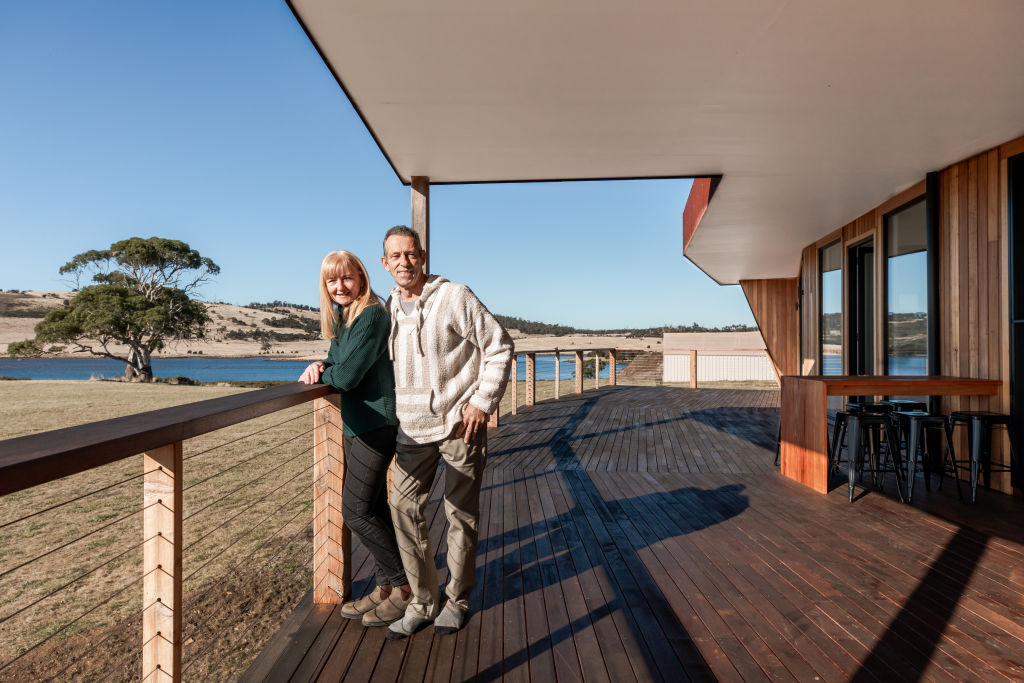 When Ralph and Caralyn Mansfield moved to Tasmania’s Ram Island in 2019, they fulfilled an almost two-decade-long dream. Photo: Natasha Mulhall
