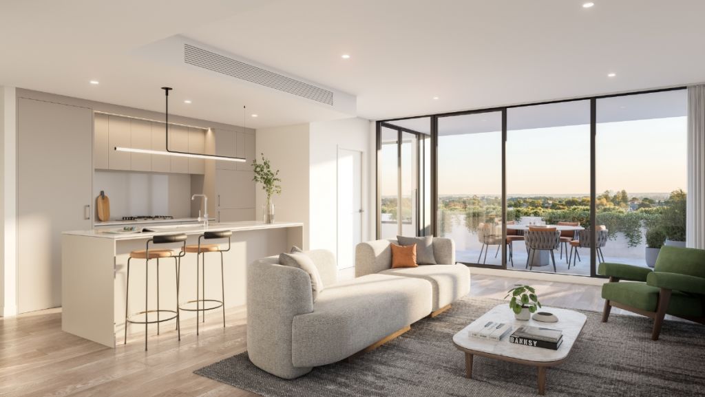 Most buyers on the hunt for a new apartment have a wish list, with top priorities often including space to work from home and a pleasant outlook. The Parq. Photo: Supplied
