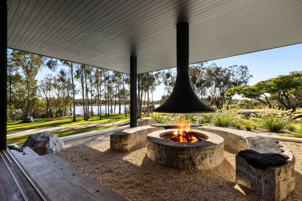 Warm by one of the many outdoor fire pits on a chilly evening. Photo: Supplied