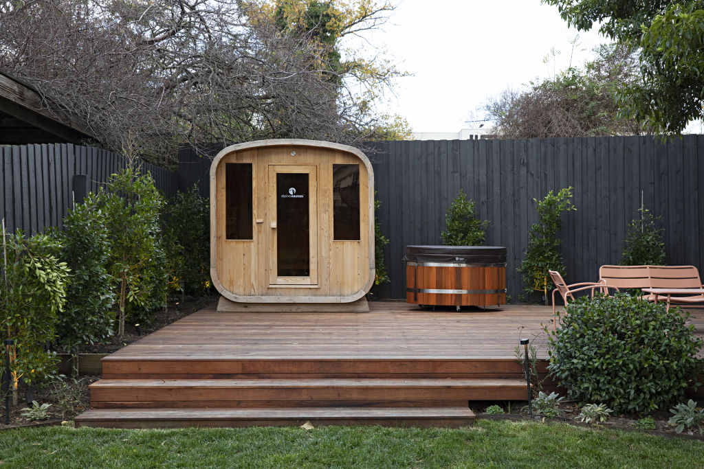 The Block judge Marty Fox has a sauna at his Melbourne home. Photo: Natalie Jeffcott