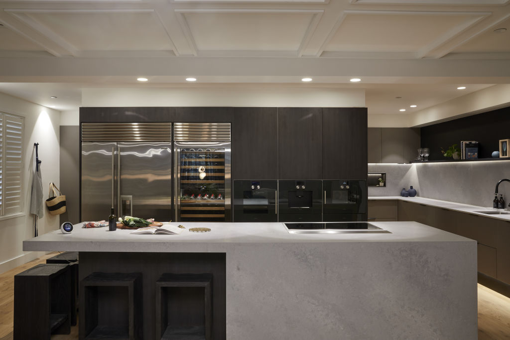 Kerrie and Spence's kitchen earned a perfect score from the judges in 2018. Photo: Nine