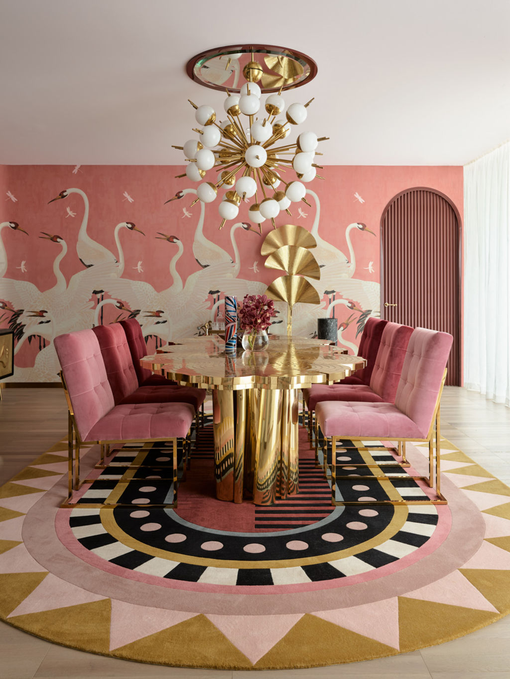 Greg Natale has embraced pink in his Toorak Penhouse project. Photo: Anson Smart