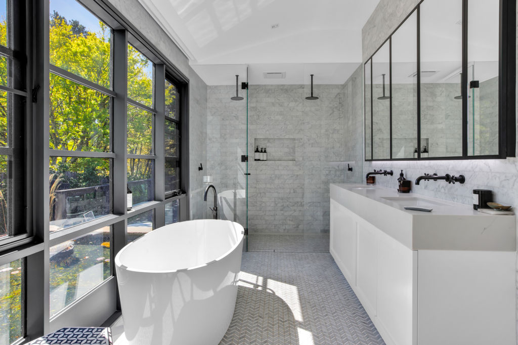 Bathrooms with a view add a luxe element to your renovation. Photo: SUPPLIED