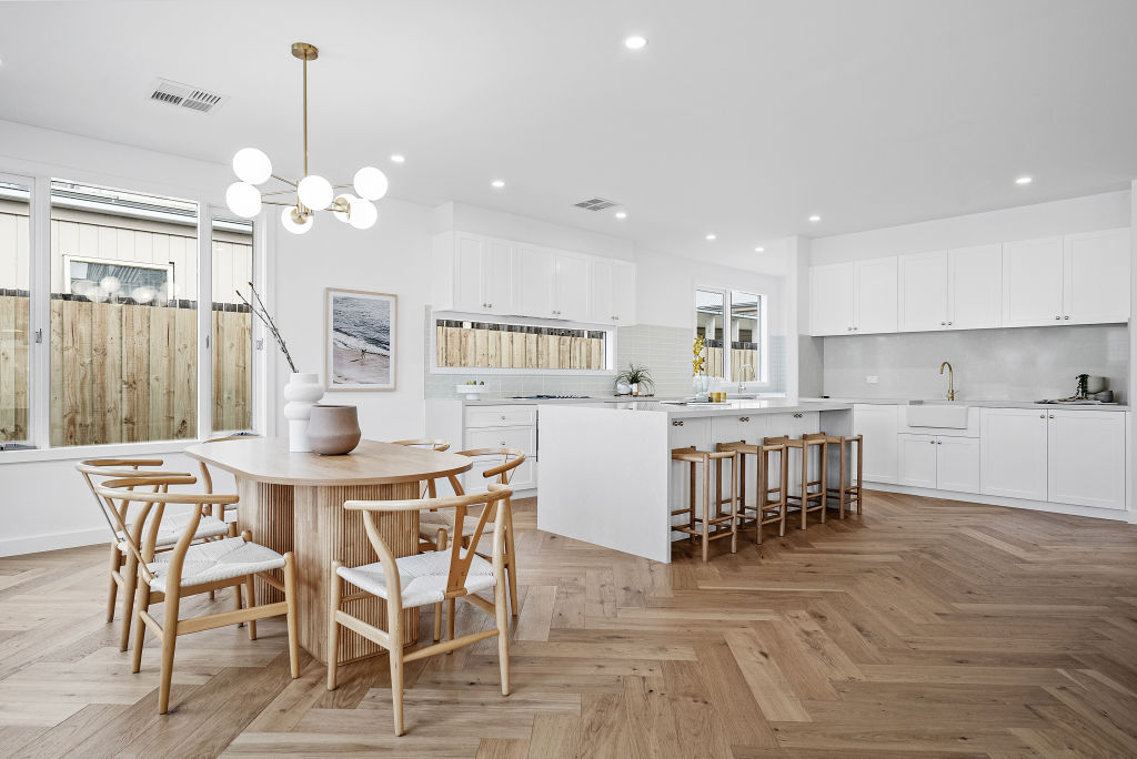 Creating an all-white kitchen is also very affordable. Photo: Supplied