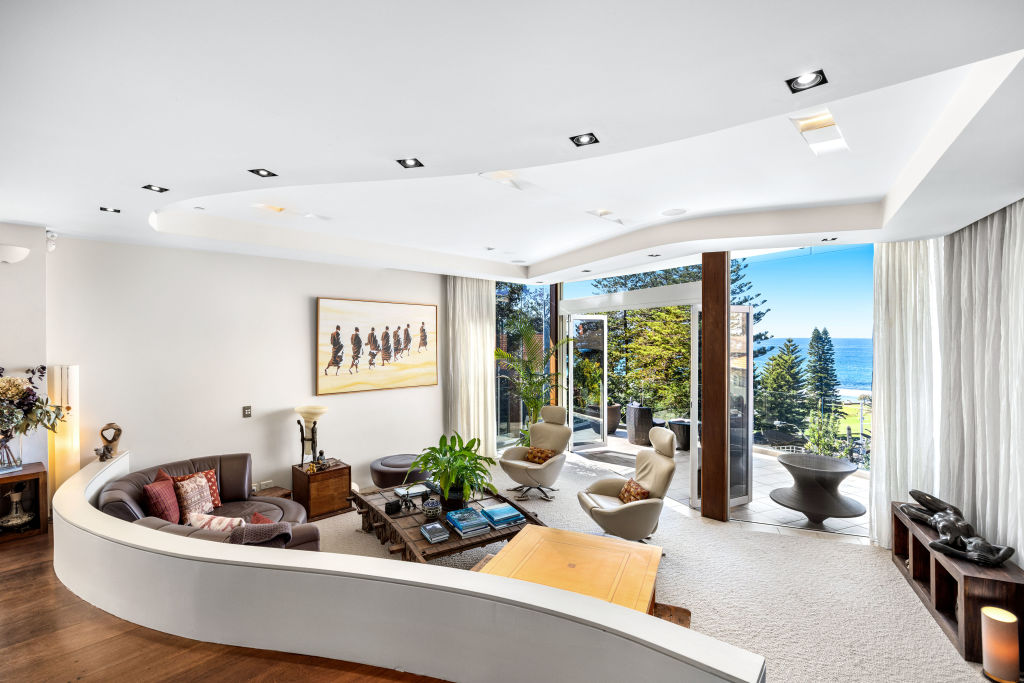 The lounge room with adjoining balcony. Photo: Supplied