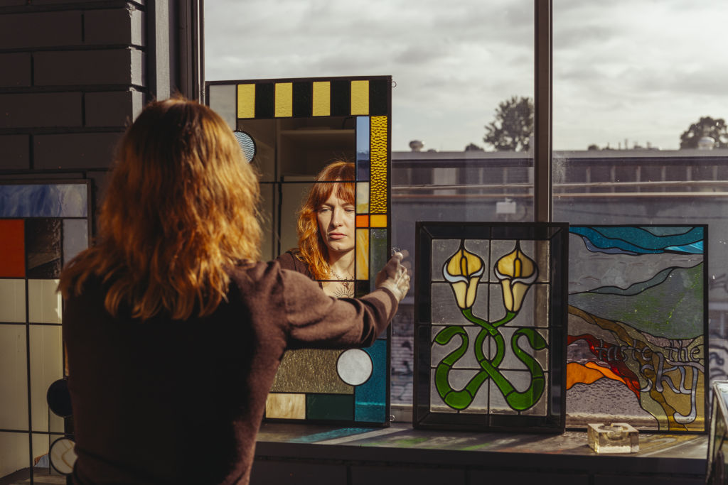 Studio Visit: Melbourne Stained-Glass Artist Poppy Templeton’s Weird And Wonderful Creations