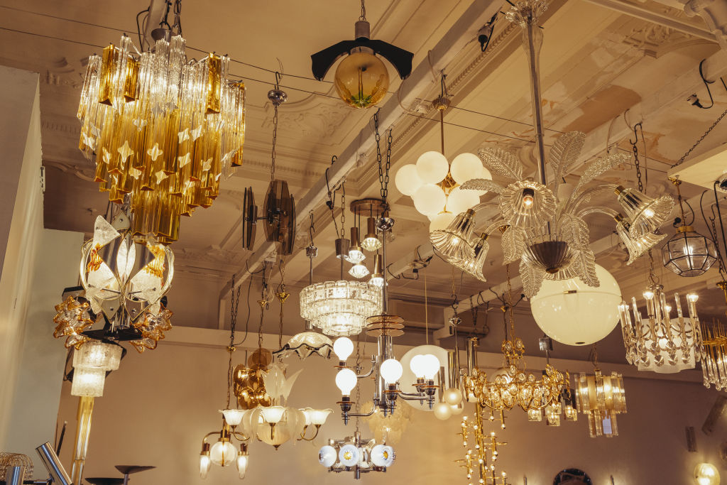 Lighting is a big hit in the St Kilda showroom. Photo: Hilary Walker