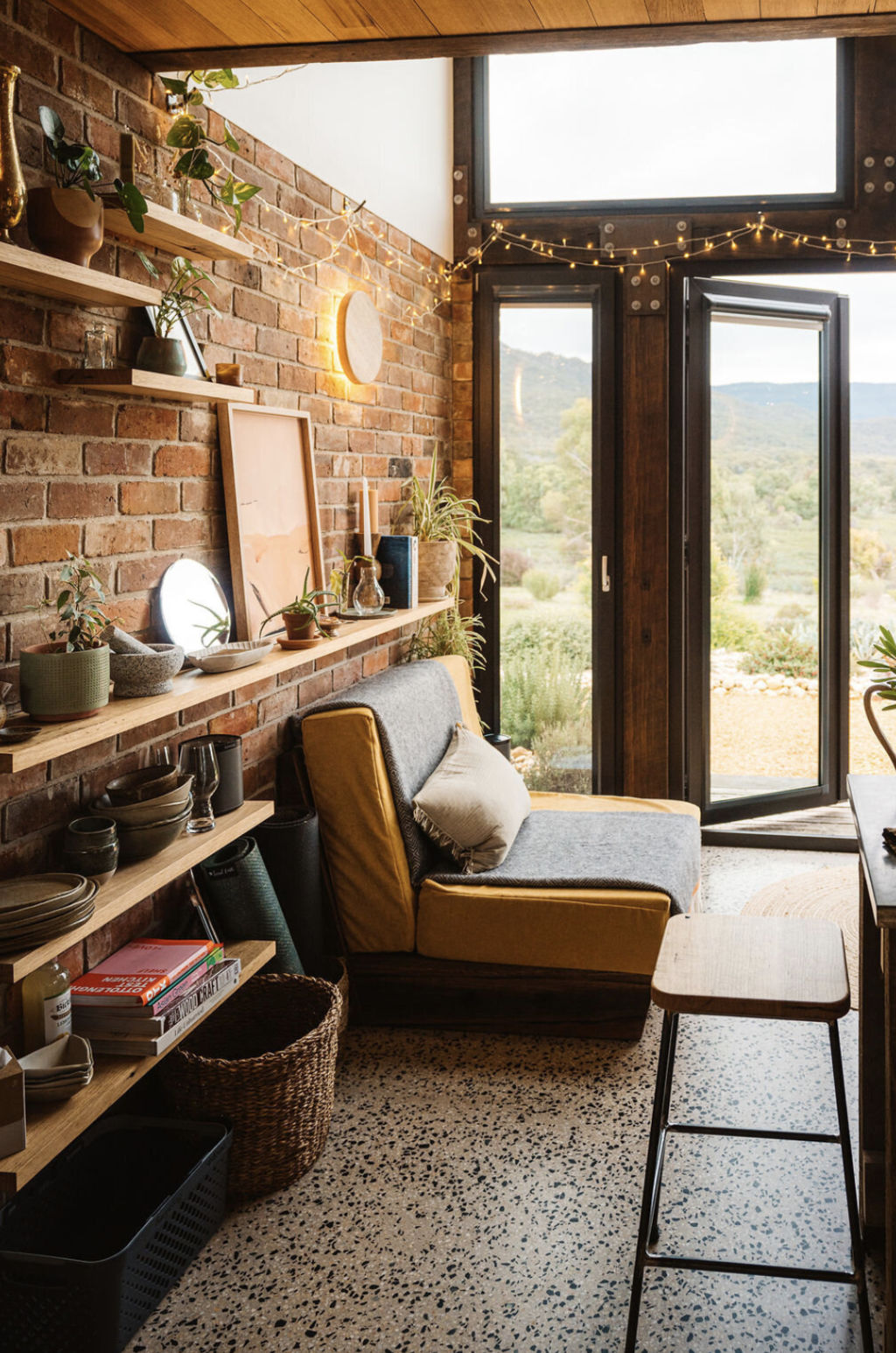 Bailey-Webb designed The Nook himself, with inspiration from overseas travels, particularly the country-style cottages and barns of England. Photo: Harley Brown