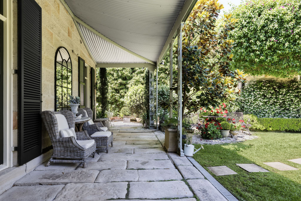 Deep verandahs wrap around the property and give easy garden access. Photo: Supplied