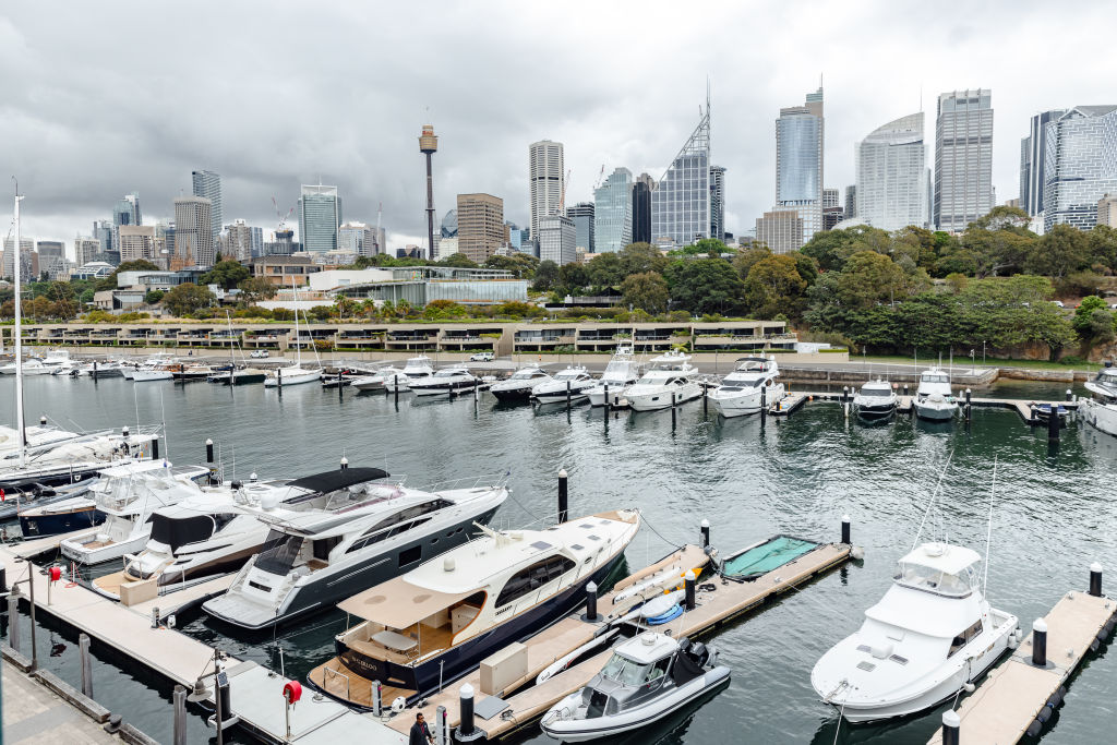 Royle says she can easily spend a whole day inside watching the boats pass by. Photo: Trudy Pagden