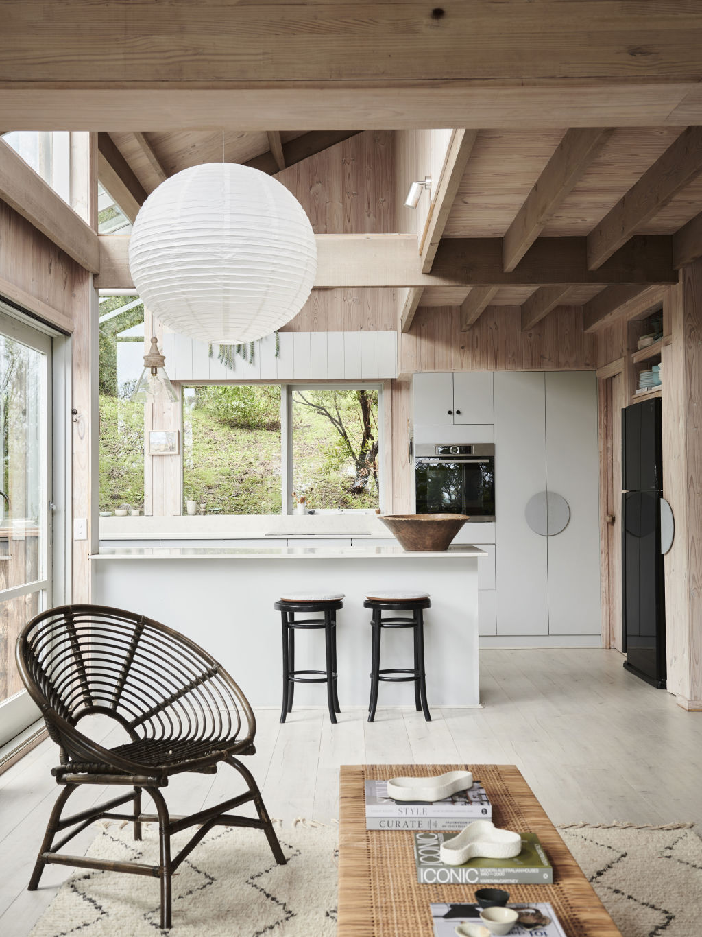 The minimal decorations in the home were inspired by its surrounds. Photo: Eve Wilson