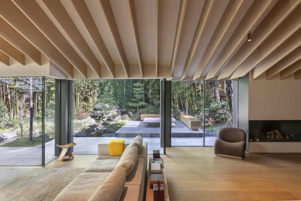 The central courtyard anchors the property to nature. Photo: Supplied