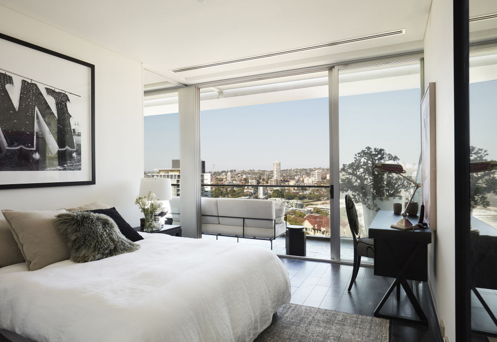The Penthouse in Sydney boasts skyline views of Sydney Harbour. Photo: Contemporary Hotels