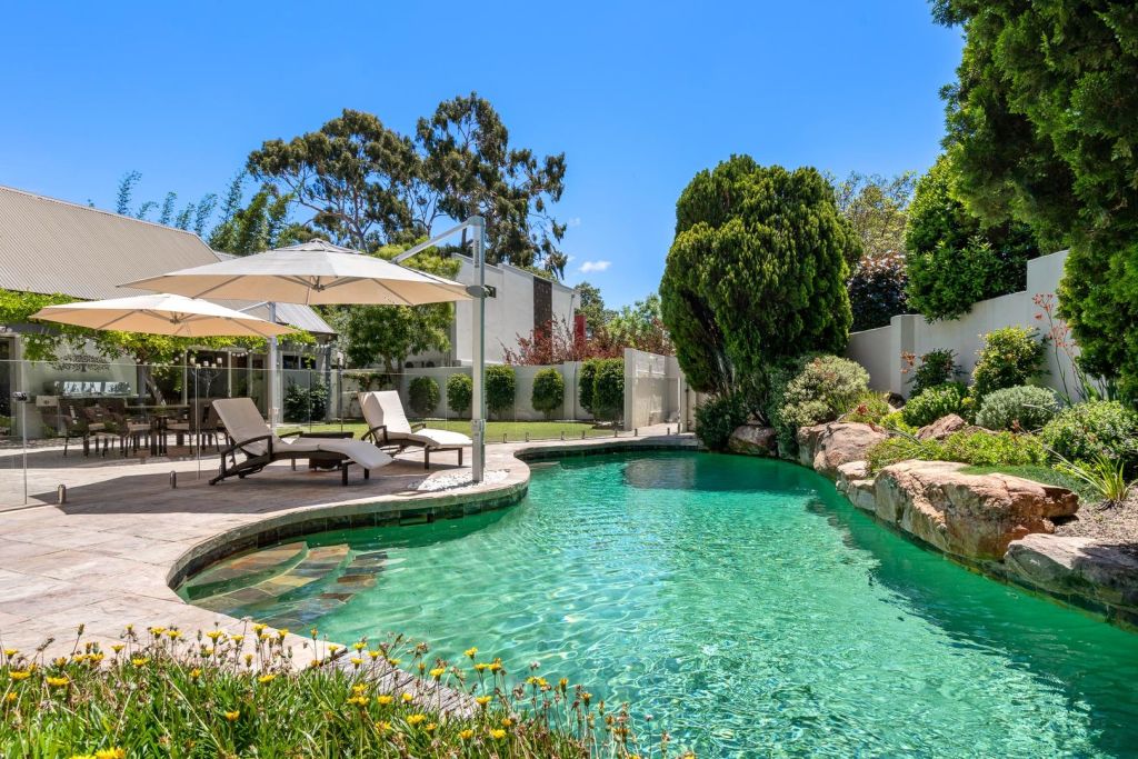 Concrete pools offer more variety in size and shape. Photo: William Porteous Properties International