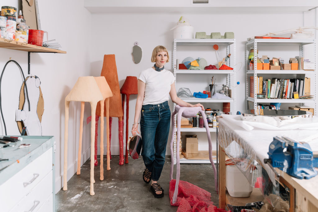 The Melbourne-based artist isn't afraid to lean in to the wacky with her creations. Photo: Phoebe Powell