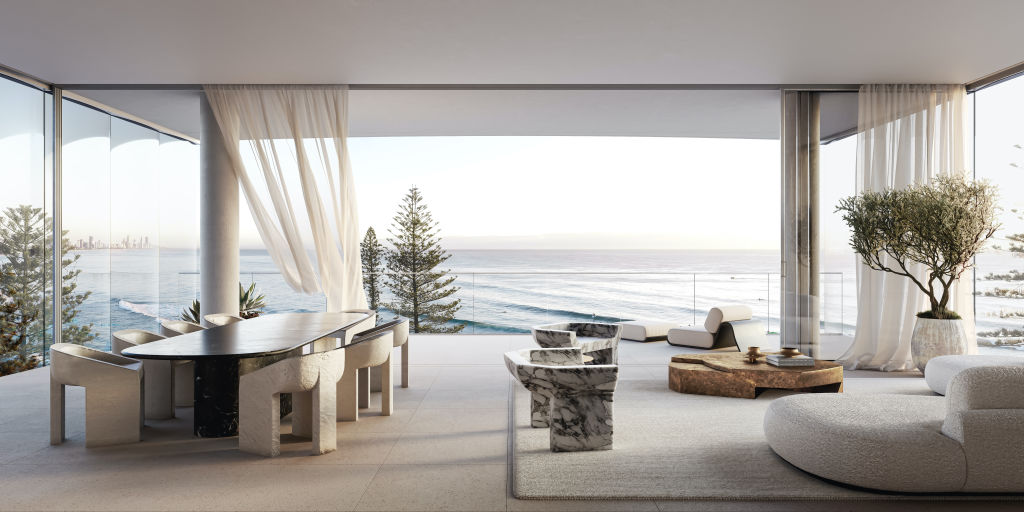 This yet-to-be-built penthouse in Burleigh Heads sold for $24 million.
