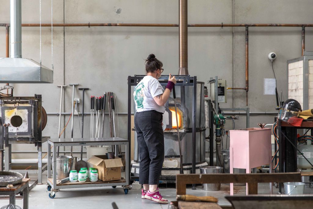 Glassblowing is a science as much as art. Photo: Kate Shanasy