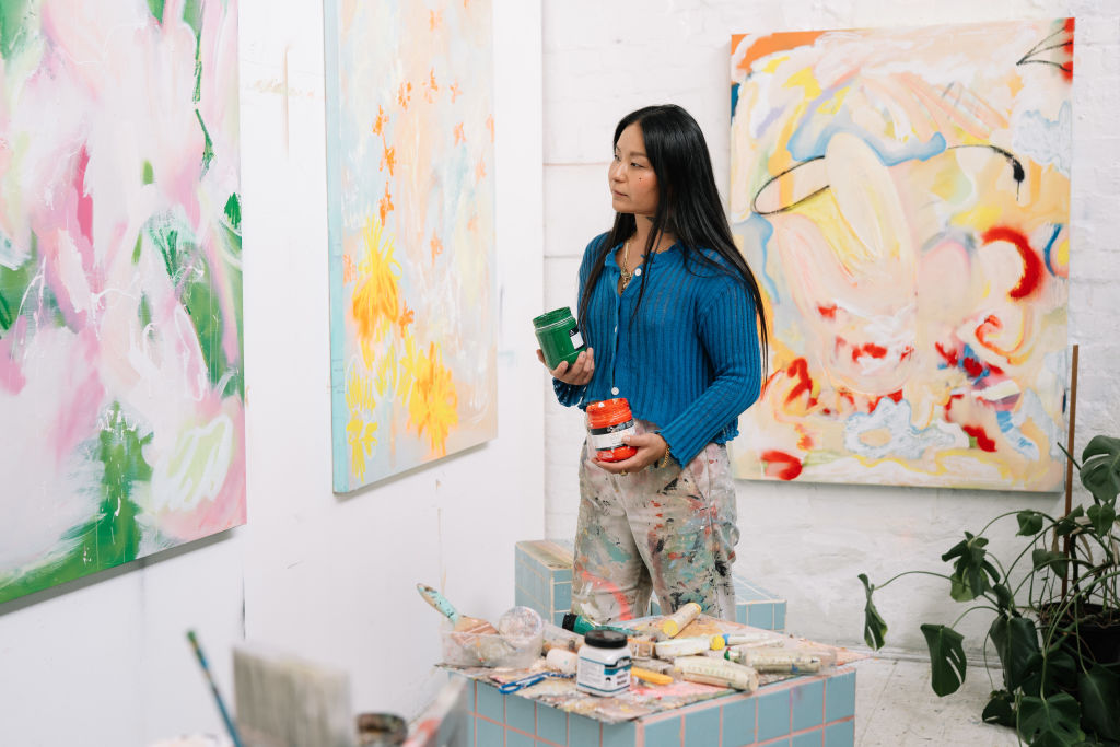 Marisa Mu's mother was a painter and inspired her to start. Photo: Phoebe Powell