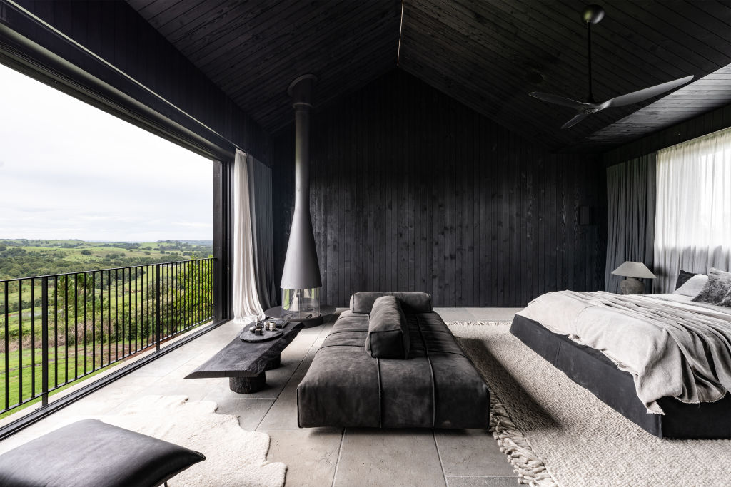 The master bedroom offers uninterrupted views Photo: Supplied
