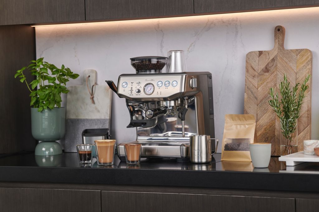 The Breville barista express is perfect for coffee lovers.