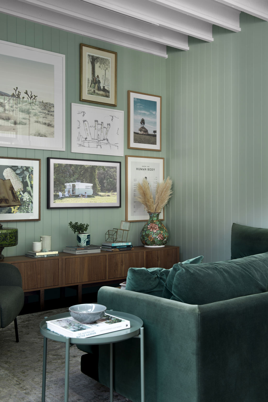 Carlene loves green, having decorated her own home in the calming hue. Photo: Mindi Cooke
