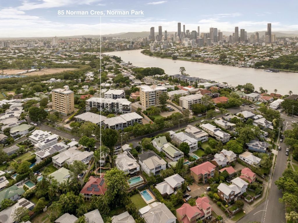 The couple's long-term family home has always been in a prime location. Photo: Belle Property Bulimba