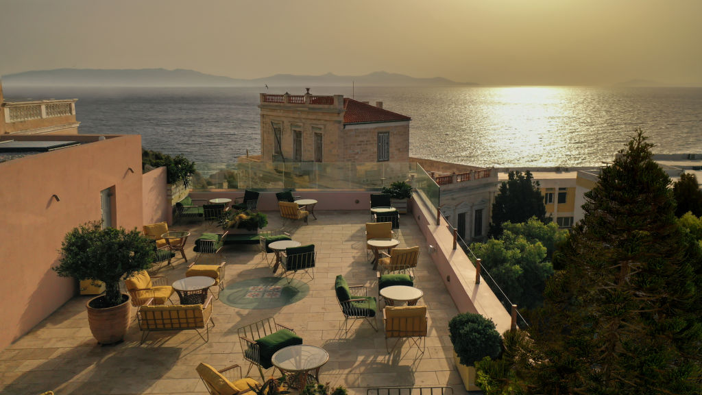 This 10-bedroom neoclassical mansion on the Greek island of Syros could be yours