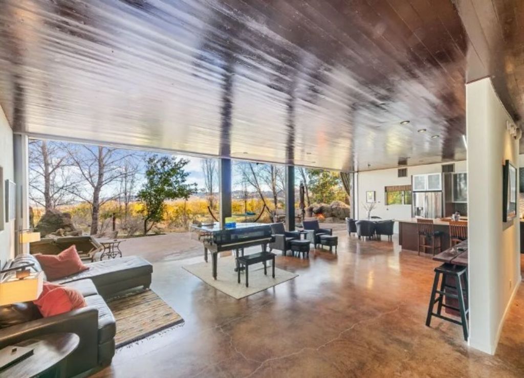 The interiors take on an industrial aesthetic. Photo: Sotheby's International Realty Malibu Brokerage