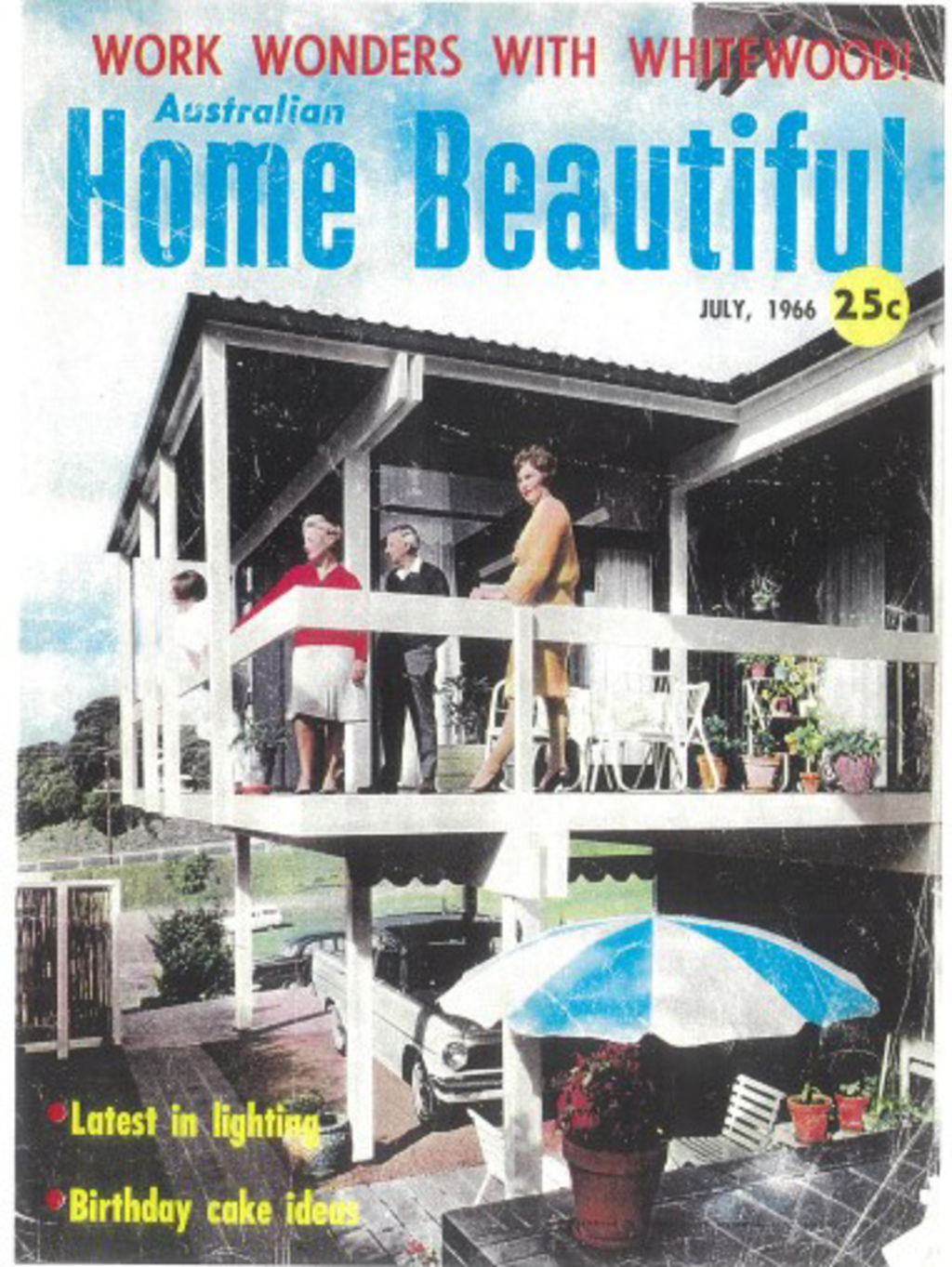 The Australian Home Beautiful magazine cover in 1966 featuring 4 Morgan Street, Sorrento. Photo: Kay &amp;amp; Burton Portsea/Vendor's family