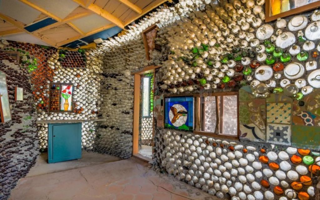 The walls are 'insulated by thousands of glass bottles'. Photo: Coldwell Banker Commercial Realty