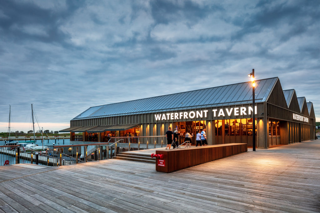 The Waterfront Tavern can hold up to 800 people and serves over 2500 meals on a busy Saturday.  Photo: Supplied