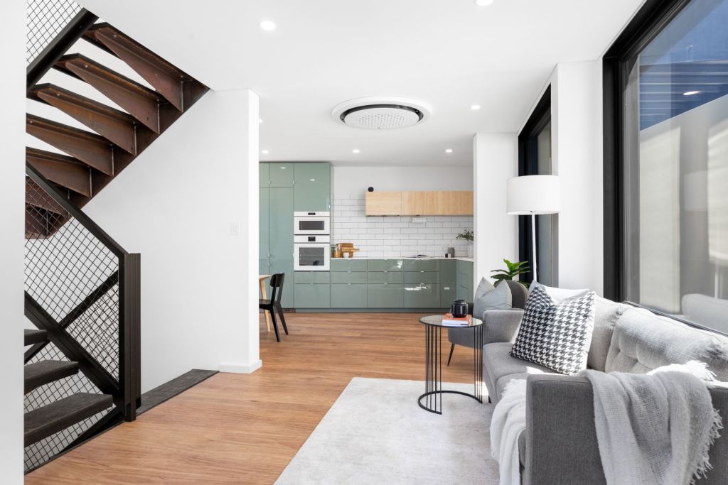 The property, on one of Adelaide's tiniest blocks, spans four levels. Photo: Ray White