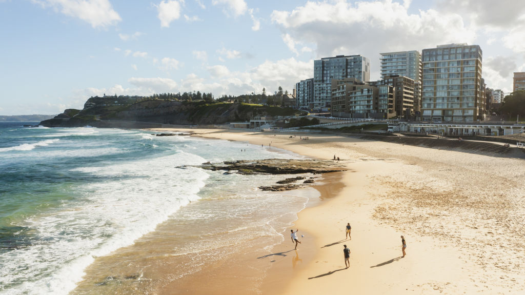 A golden crescent of Newcastle beach. Photo: Destination NSW