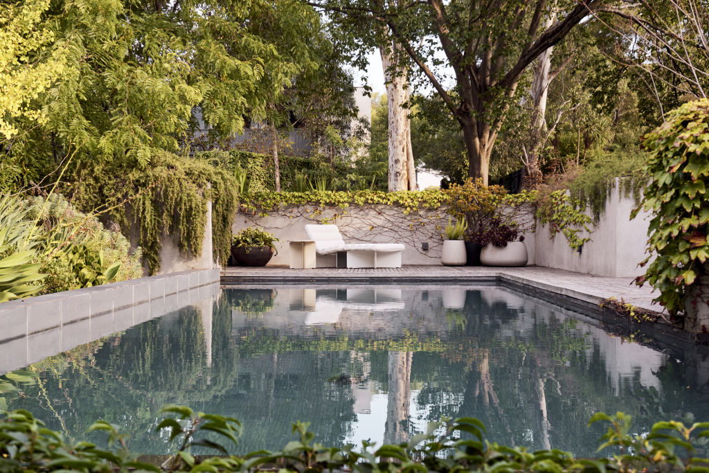 Greenery creates a sense of privacy in the pool area. Photo: Supplied